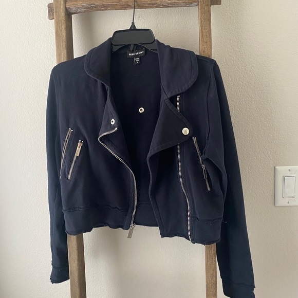 bebe sport Jackets & Blazers - BEBE SPORT - black casual zip up jacket size m
